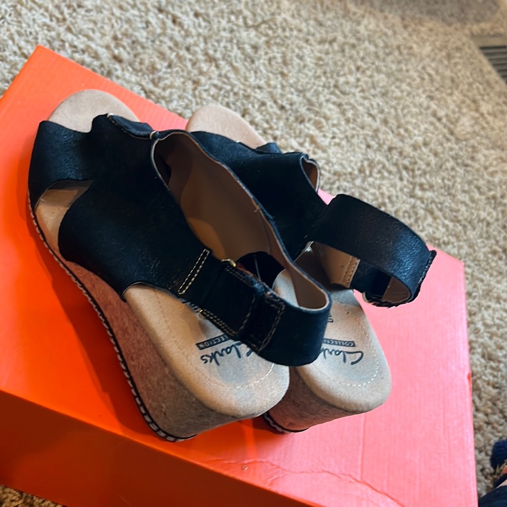 Clark’s wedge sandals